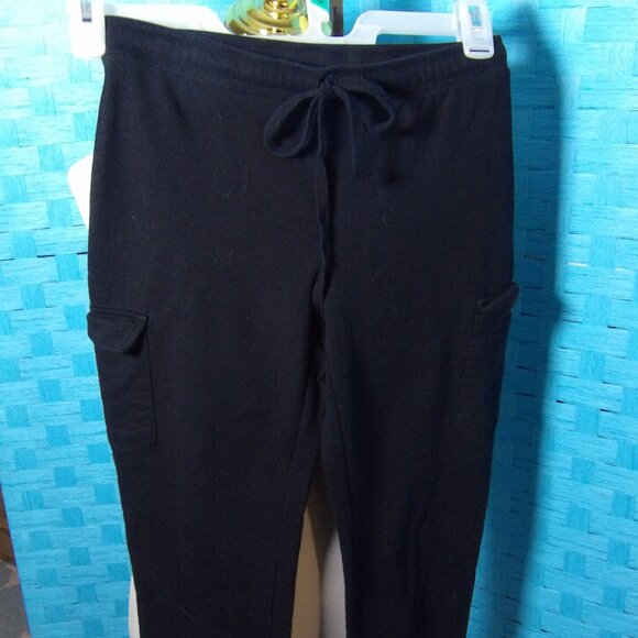 NO BOUNDARIES  XS Black LEGGINGS with Elastic Waist & Leg Bottoms - Picture 2 of 2